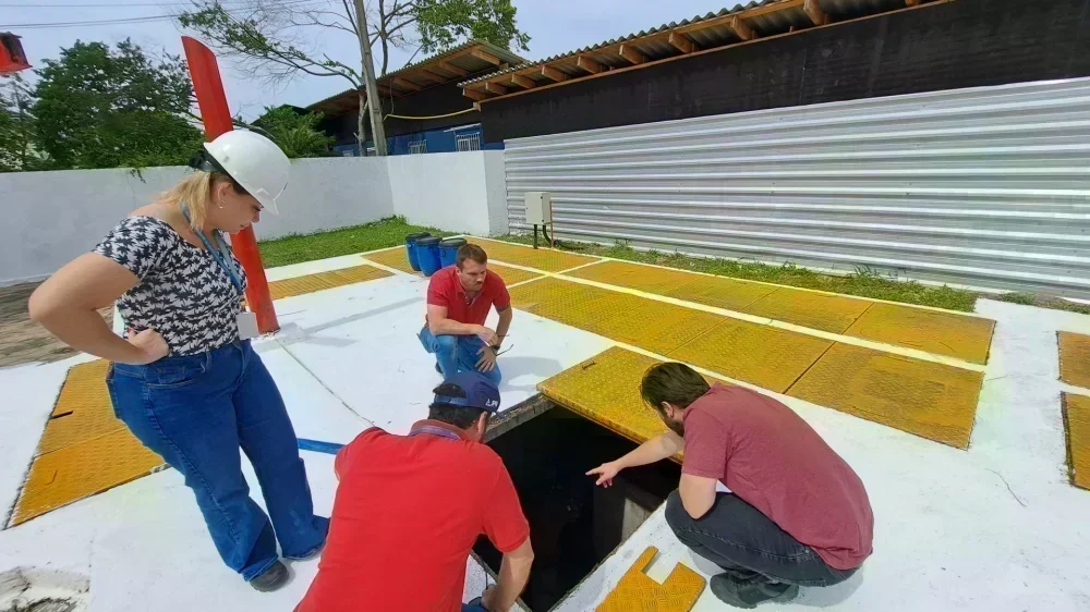Casan Inspeciona Estações de Esgoto no Norte da Ilha