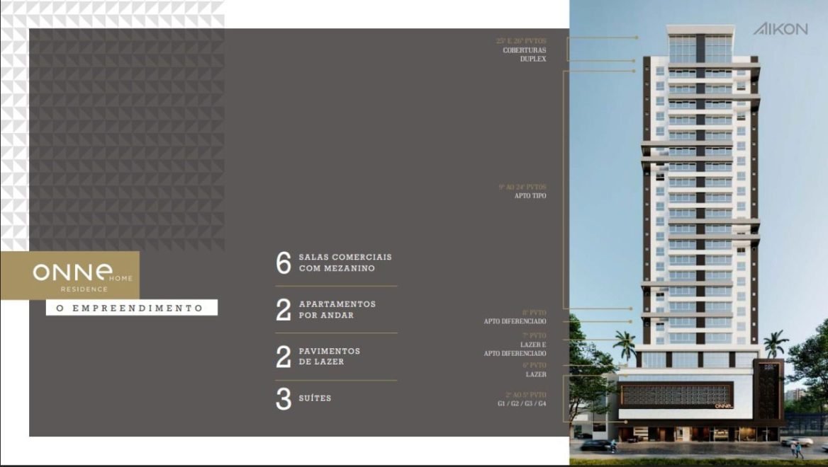 Apartamento com 3 dormitórios (sendo 3 suítes) à venda em Balneário Camboriú – Centro com 133 m²