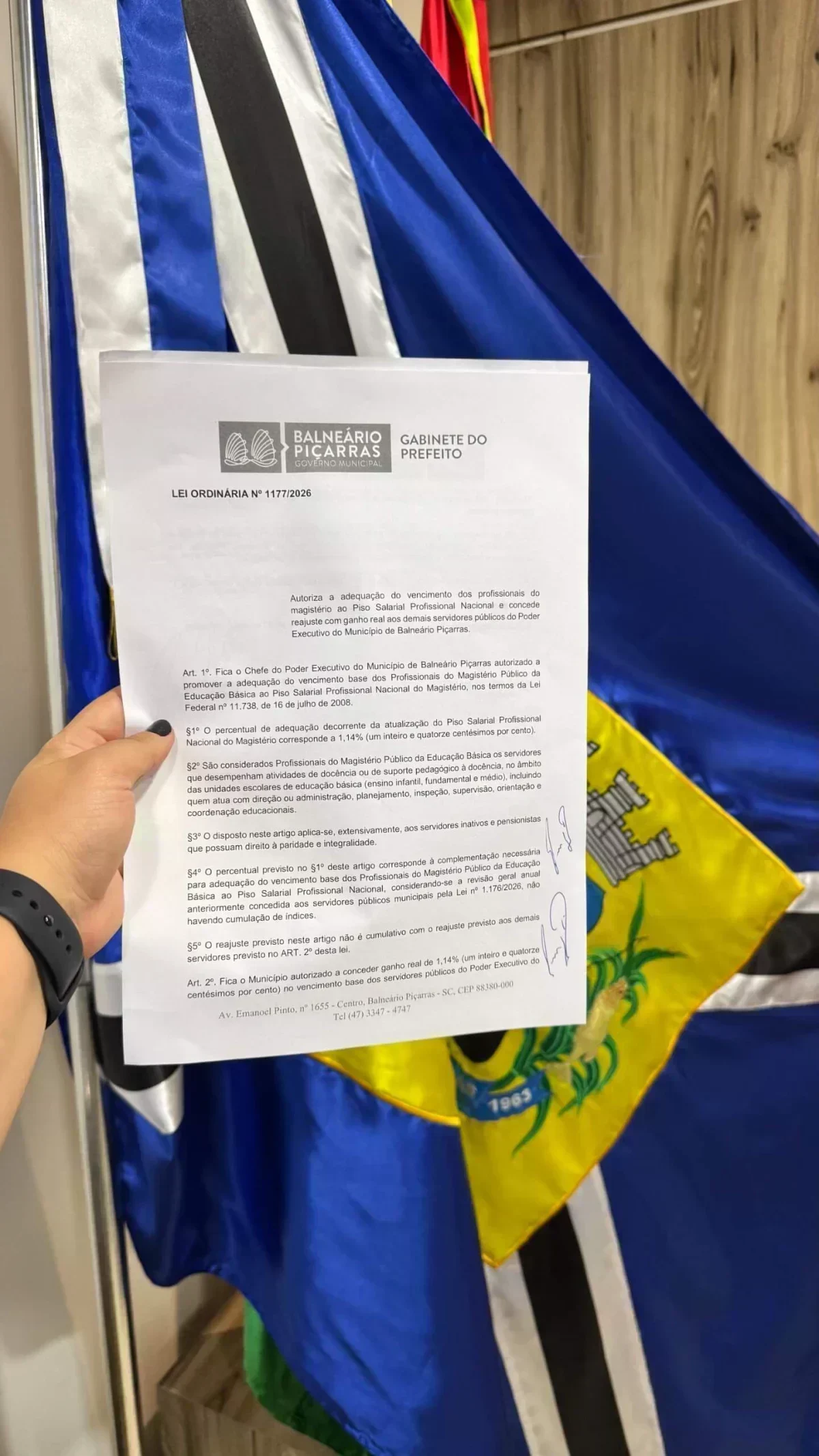 Balneário Piçarras: Reajuste Real para Servidores e Compromisso com a Educação