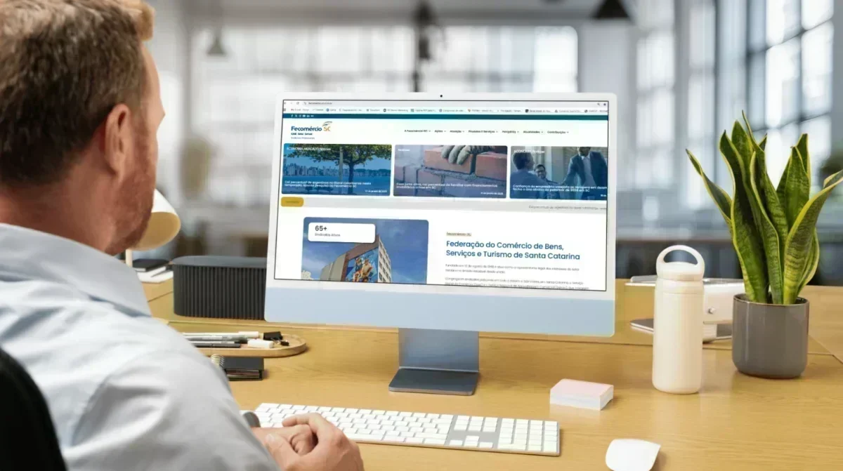 Fecomércio SC moderniza site em janeiro de 2026 para facilitar acesso a serviços essenciais