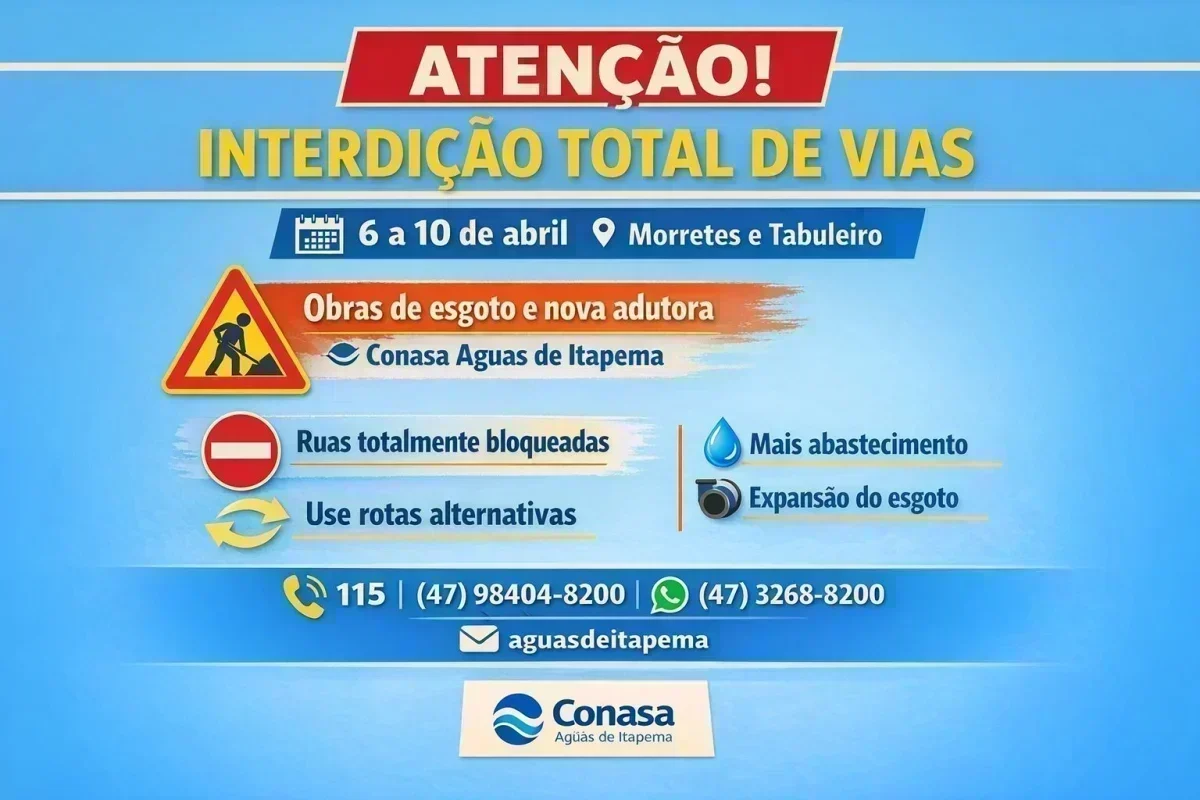 Interdições em Itapema: Oportunidade para Melhorias no Saneamento