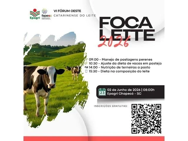 Oportunidade de Ouro: Inscrições Abertas para o VI Fórum Oeste Catarinense do Leite